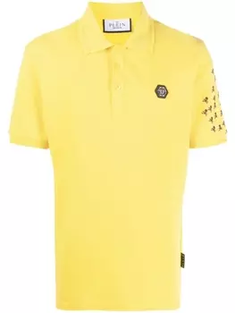 Philipp Plein рубашка поло Skull and Bones, желтый