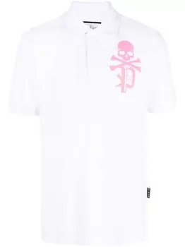 Philipp Plein рубашка поло Skull & Bones, белый