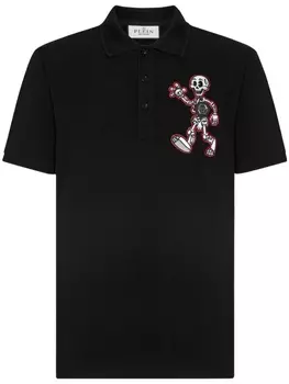 Philipp Plein рубашка поло Skully Gang, черный