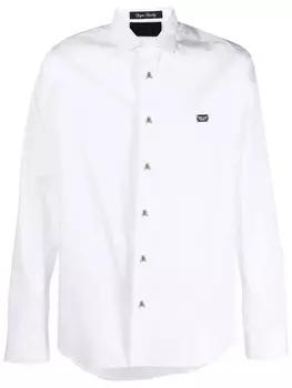 Philipp Plein рубашка с логотипом, белый