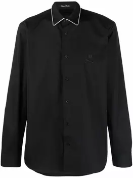 Philipp Plein рубашка с логотипом, черный