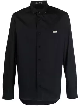 Philipp Plein рубашка с логотипом, черный