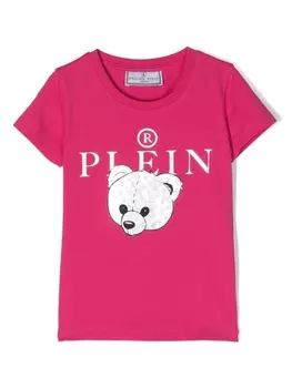 Philipp Plein рубашка с логотипом, розовый