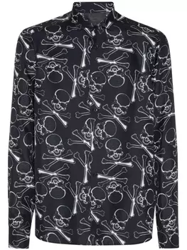 Philipp Plein рубашка Skull&Bones, черный