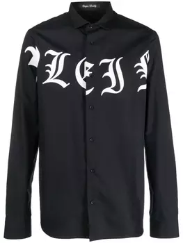 Philipp Plein рубашка Sugar Daddy с логотипом, черный