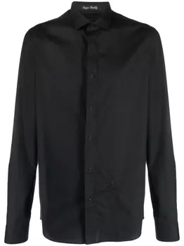 Philipp Plein рубашка Sugar Daddy Skull&Bones, черный