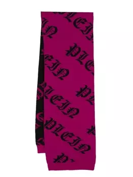 Philipp Plein шерстяной шарф Gothic Plein, розовый