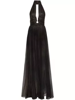 Philipp Plein шифоновое платье, черный