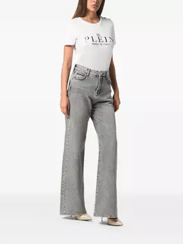 Philipp Plein широкие джинсы, серый