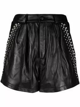 Philipp Plein шорты с кристаллами, черный