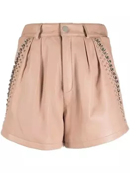 Philipp Plein шорты с кристаллами, серый