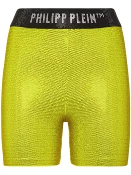 Philipp Plein шорты с логотипом, желтый