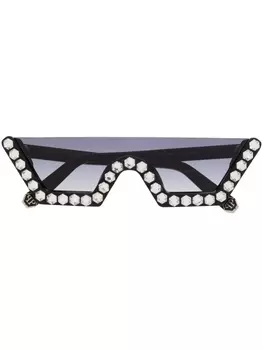 Philipp Plein солнцезащитные очки Plein Crystal Lux, черный
