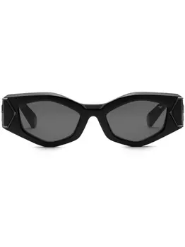 Philipp Plein солнцезащитные очки Plein Hera «кошачий глаз», черный