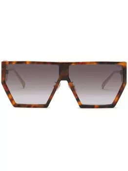 Philipp Plein солнцезащитные очки Space Rock Plein Hexagon, коричневый
