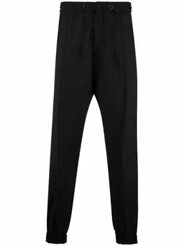 Philipp Plein спортивные брюки с декором Skull из страз, черный