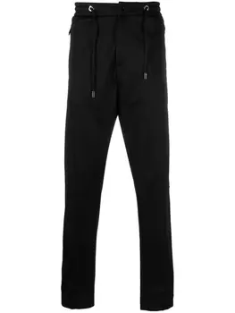 Philipp Plein спортивные брюки с кулиской, черный