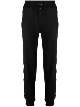 Philipp Plein спортивные брюки с кулиской, черный