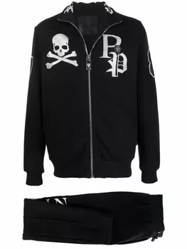 Philipp Plein спортивные брюки с логотипом, черный