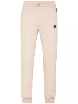 Philipp Plein спортивные брюки с логотипом, нейтральный цвет