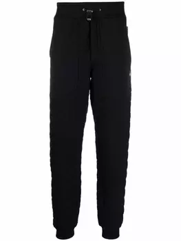 Philipp Plein спортивные брюки с нашивкой-логотипом, черный