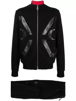 Philipp Plein спортивный костюм Hexagon на молнии, черный