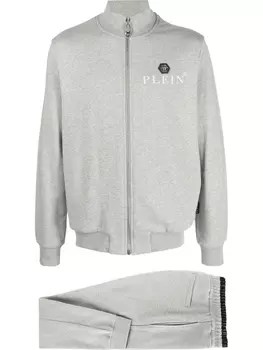 Philipp Plein спортивный костюм с логотипом, серый