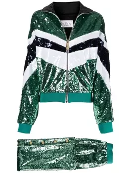 Philipp Plein спортивный костюм с пайетками, зеленый