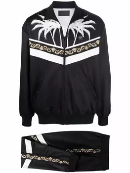 Philipp Plein спортивный костюм с принтом Baroque, черный