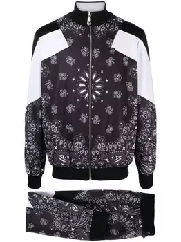 Philipp Plein спортивный костюм с принтом пейсли, черный