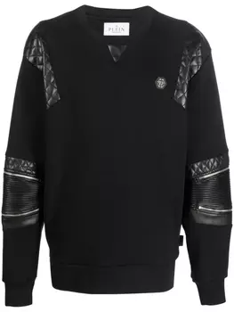 Philipp Plein стеганая толстовка, черный