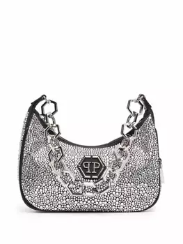 Philipp Plein сумка на плечо с кристаллами, черный