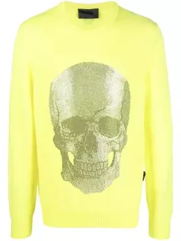 Philipp Plein свитер с логотипом, желтый