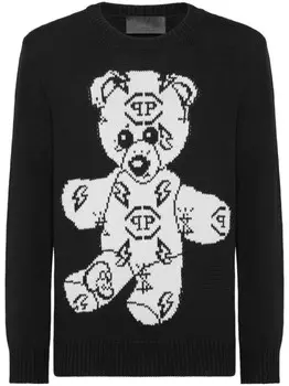 Philipp Plein свитер Teddy Bear, черный