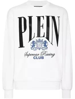 Philipp Plein толстовка Racing Club, белый