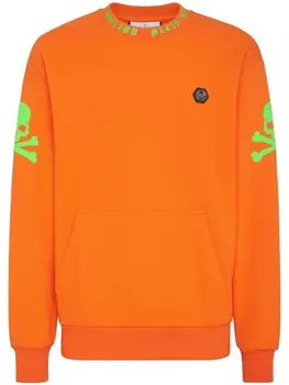 Philipp Plein толстовка с графичным принтом, оранжевый