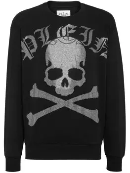 Philipp Plein толстовка с кристаллами, черный