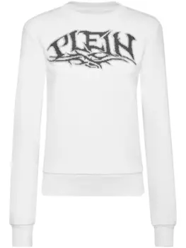 Philipp Plein толстовка с логотипом, белый