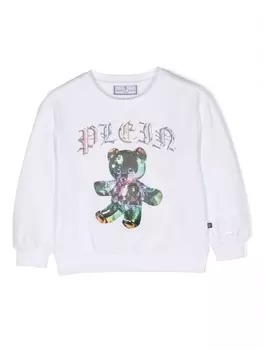 Philipp Plein толстовка с логотипом, белый