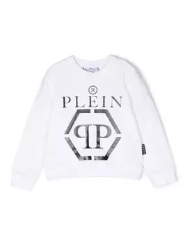 Philipp Plein толстовка с логотипом, белый