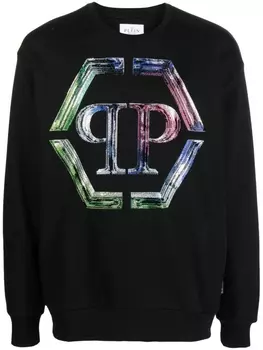 Philipp Plein толстовка с логотипом, черный
