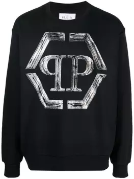 Philipp Plein толстовка с логотипом, черный