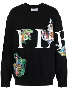 Philipp Plein толстовка с логотипом, черный