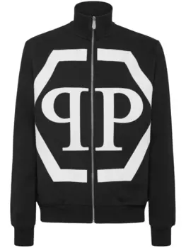 Philipp Plein толстовка с логотипом Hexagon, черный