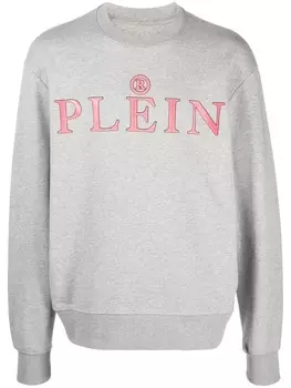 Philipp Plein толстовка с логотипом, серый