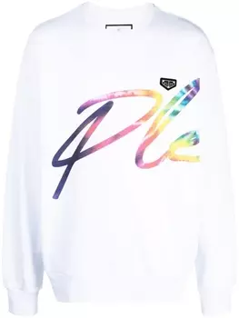 Philipp Plein толстовка с логотипом Signature, белый