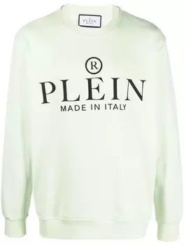 Philipp Plein толстовка с логотипом, зеленый