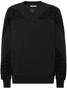 Philipp Plein толстовка с монограммой, черный