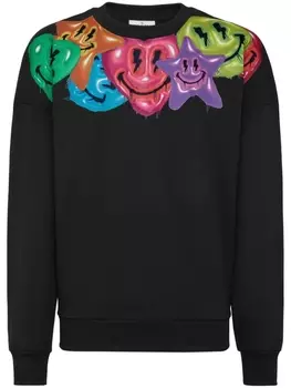 Philipp Plein толстовка с принтом, черный
