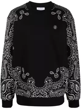 Philipp Plein толстовка с принтом, черный